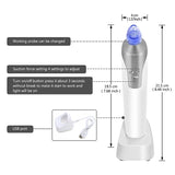Vacuum Blackhead Remover Pore Cleaner Comedo Microdermabrasion Face Pore Cleaning Blackhead Suction Machine
