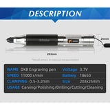 Cordless Mini Drill Engraving Power Tools Polishing Machine Electric Drill Tools For Dremel Accessories(No Battery)
