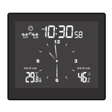 Multifunctional Waterproof Bathroom Clock Thermometer Hygrometer Home Desktop Timer Analog Display Count Down Limit Alarm Meter