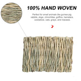 5 Pcs Small Animal Lawn Mat Woven Mattress Rabbit Bedding Nest Chew Toy Bed Toy Suitable For Guinea Pig Parrot Rabbit Hamster