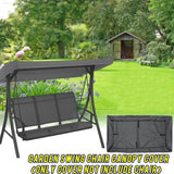 191*120*18 / 23CM Waterproof Swing Canopy Dust Swing Canopy Garden Chair Tent Porch Top Cover Swing Roof