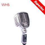 Superlux Classical super-cardioid wh5 dynamic vocal microphone retro microphone Mirror Chrome table stand as gift