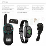 Classical Rechargeable Dog Electric Shock Vibration Training Collar Remote Controller