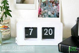 Digital Auto Flip Desk Clock Classic Stylish Retro Desktop Flip Page Alarm Clocks Household Bedroom Study Kitchen Office Clock