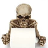 Toilet Paper Holder Creative Skull Tissue Box Holder Wall Mount Sanitary Roll Paper Storage Bathroom Organizer Toilet Paper Rack