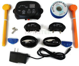 Dog Fence In-ground Wire Friendly Pet Containment with Training Flags & 2 Rechargeable Collars  KD660