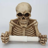 Toilet Paper Holder Creative Skull Tissue Box Holder Wall Mount Sanitary Roll Paper Storage Bathroom Organizer Toilet Paper Rack
