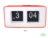 Digital Auto Flip Desk Clock Classic Stylish Retro Desktop Flip Page Alarm Clocks Household Bedroom Study Kitchen Office Clock