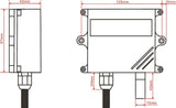RS485 Hydrogen H2 Sensor Transmitter On-Line