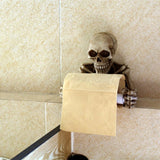 Toilet Paper Holder Creative Skull Tissue Box Holder Wall Mount Sanitary Roll Paper Storage Bathroom Organizer Toilet Paper Rack