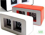 Digital Auto Flip Desk Clock Classic Stylish Retro Desktop Flip Page Alarm Clocks Household Bedroom Study Kitchen Office Clock