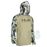 HUK Fish Coat Men Long Sleeve Mask Hooded Fishing Shirts Upf 50+ Uv Protection Jerseys Breathable Beach Fishing Sweatshirt Climb