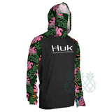 HUK Fish Coat Men Long Sleeve Mask Hooded Fishing Shirts Upf 50+ Uv Protection Jerseys Breathable Beach Fishing Sweatshirt Climb