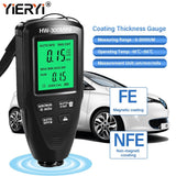 HW-300MINI Car Thickness Gauge 0-2000 UM Auto Paint Gauge Meter Metal Coating Thickness Measuring Instruments for Manufacturing