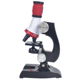LED Home School Educational Toy Gift Refined Biological Microscope For Kids Child Lab Refined Microscope Kit Lab