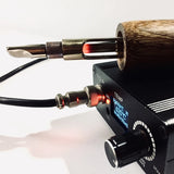 Leather Craft Electric Creasing Edging Machine Leather Edge Creaser DIY Handle Creaser Edger Crimper Tool Set