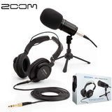 ZOOM ZDM-1 PODCAST MIC PACK ZDM-1 Microphone and ZHP-1 Headphone Recording Set For Professional Sounding Podcast ZDM-1PMP