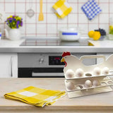 Creative Egg Holder Wooden Egg Storage Racks Kitchen Removable Portable Countertop Display Egg Skelter Home Decoration