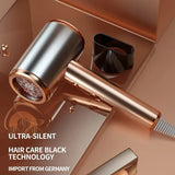 Hair Dryer 1500W Hair Care with Collagen Strong Wind Multi-speed Air Temperature Regulation Fast Drying Low Radiation
