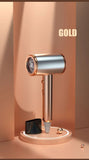 Hair Dryer 1500W Hair Care with Collagen Strong Wind Multi-speed Air Temperature Regulation Fast Drying Low Radiation