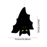 Halloween Bats Spider Stickers Creepy Tree Bats With Glowing Eyes Spider Bat Pendant For Halloween Theme Party For Walls Ceiling