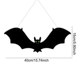 Halloween Bats Spider Stickers Creepy Tree Bats With Glowing Eyes Spider Bat Pendant For Halloween Theme Party For Walls Ceiling