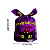 Halloween Candy Bags 50PCS Spooky Cartoon Cat Novelty Bag With Rabbit Ears Halloween Costume Accessories For Chocolate Cookies