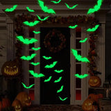 Halloween Decorations Bat Stickers 3D Bat Halloween Decoration Scary DIY Flying Bats Stickers Halloween Home Window Decoration