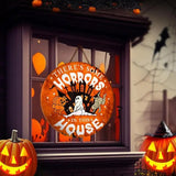 Halloween Door Sign Fadeless Wood Ghost Sign With Spraying Process Haunted House Ornament For Living Room Balcony Farmhouse