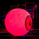 Halloween Inflatable Eyeball 2Pcs Halloween Creepy Huge Eyeballs Light Up LED Bloodshot Eyeballs Inflatable 23.62in Yard