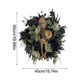 Halloween Mummy Wreath Rose Spider Wreath With Mummy For Halloween Halloween Decoration For Fireplace Bedrooms Dining Room Front