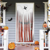 Halloween Sidelight Curtains Window Decorations Hang Door Curtains For Halloween Reusable Halloween Front Door Curtains Decor