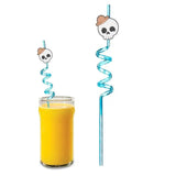 Halloween Straws Reusable Beverage Drinking Straws With Cartoon Patterns Halloween Decoration Supplies For Themed Events Home