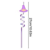 Halloween Straws Reusable Beverage Drinking Straws With Cartoon Patterns Halloween Decoration Supplies For Themed Events Home