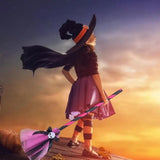 Halloween Witch Costume Broom Witch Accessories For Spooky Halloween Witch Costume Skull Broom Ribbon Hat For Theme Party