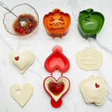Hand Pie Molds 3Pcs Dough Presser Pie Maker Set Cookie Cutters Pie Press Tool Baking Mold For Halloween Party Pastry Pie Crust