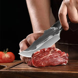 Handmade Forged Meat Cleaver Cutter Stainless Steel Boning Knife Camping Hunting Knives Butcher Knife Outdoor Cooking Cutlery