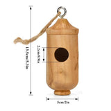Hang Hummingbird Nesting House Wood Nest For Humming Bird Outside Reusable Wooden Hummingbird House Not Easy To Deform For