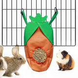 Hay Feeder Tote Bag Rabbit Food Dispensers Bag Single Holes Hang Hay Feeding Bag Hay Feeder Storage For Pet Pigs Guinea Pigs