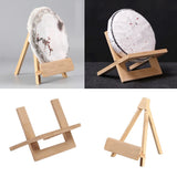 Natural Wood Easel Photo Painting Display Portable Plates Stand Holder Tea Cake Displaying Rack