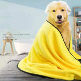 Absorbent Towel Pet Dog Cat Dry Superabsorbent Fiber Artifact Supplies Quick-drying With a bath Towel
