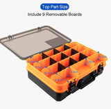 Kingdom Fishing Tackle Boxes Large Capacity High Strength Double Layer Multifunctional Portable Reel Line Lure Tool Storage Box