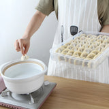 Single Layer Refrigerator Food Dumplings Airtight Storage Container Plastic Box Household storage box storage tools