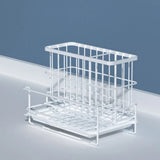 Multifunctional storage basket Sink Caddy Organizer Countertop Sponge Brush Soap Holder with Drain Pan  for Kitchen