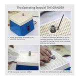 Portable Mini Stained Glass Grinder Electric Polisher 110/220V for Sanding Jewelry Marble Wood - Polishing Tool for Glass