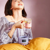 400ml Electric Kettle Tea Pot Health Preserving Pot Mini Boiled Water Pot Kettle Glass Stew Cup Multifunctional Teapot Office