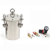 2L 304 Stainless Steel Dispenser Pressure Tank Pressure Barrel Dispensing Valve Fluid Dispensing Storage Bucket