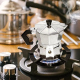 1 PC Moka Pot Stove Stand Steel Coffee Pot Holder Gas Range Support Ring Burner Grate Gas Hob Rack Kitchen Accessories