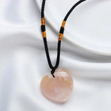 Heart Pendant Necklace Natural Heart Pendant Retro Crystal Necklace Gift Crystal Jewelry Heart Necklace For Carnivals Proms