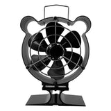 Heat Powered Stove Fan Heat Protective Cover Woodstove Fan Heat Powered Non Electric 5-Leaf Ecofan for Wood/Log Burner/Fireplace